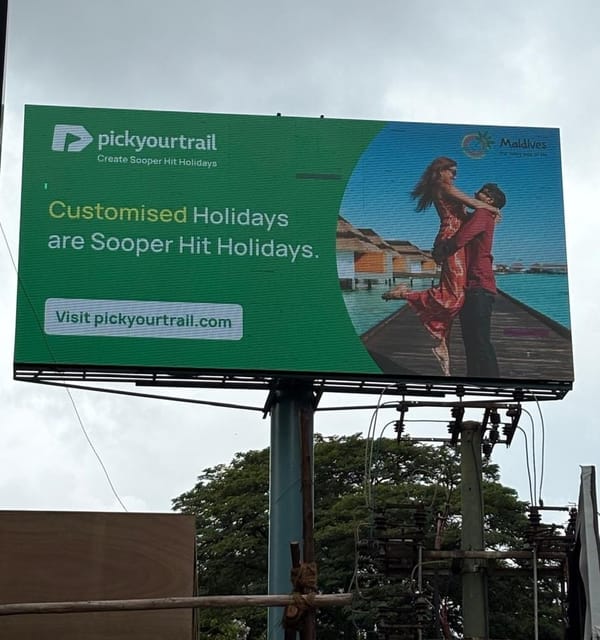 Pick Your Trail Executes Premium OOH Campaign for Maldives Tourism Board in Bangalore with The Media Ant